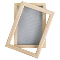 Papierschöpfrahmen, f.Papierformat 25x16 cm, Karton 1Stück, natur