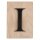 Holz Buchstabe I, FSC Mix Credit, 10,5x14,8cm, schwarz