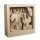 Holzbaus. 3D-Motivr. Faultier, FSC 100%, 24x24x6,5cm, 11-tlg. , Box 1Set, natur