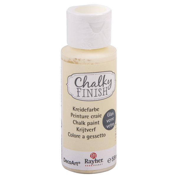 Chalky Finish for glass, Flasche 59ml, alabasterweiss
