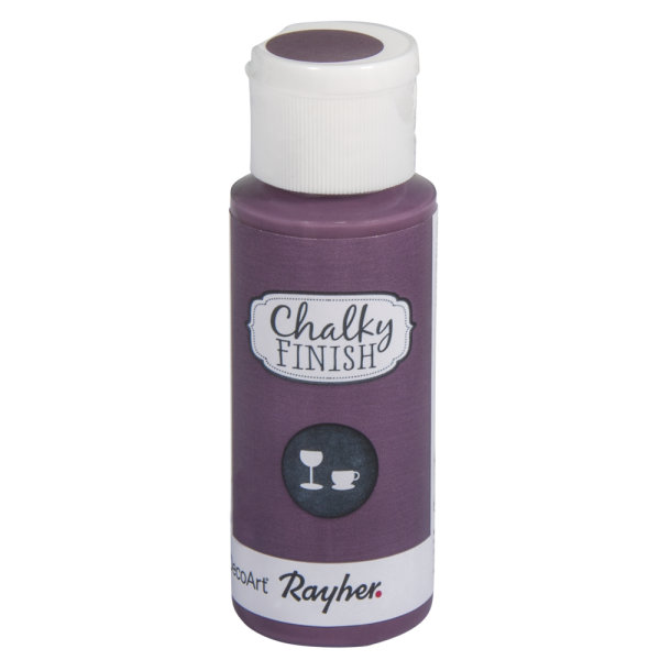 Chalky Finish for glass, Flasche 59ml, brombeere