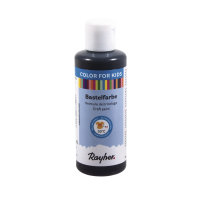Kinder-Bastelfarbe, Flasche 80ml, schwarz