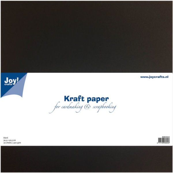 Kraftpapier 30,5x30,5cm 20pcs Schwarz