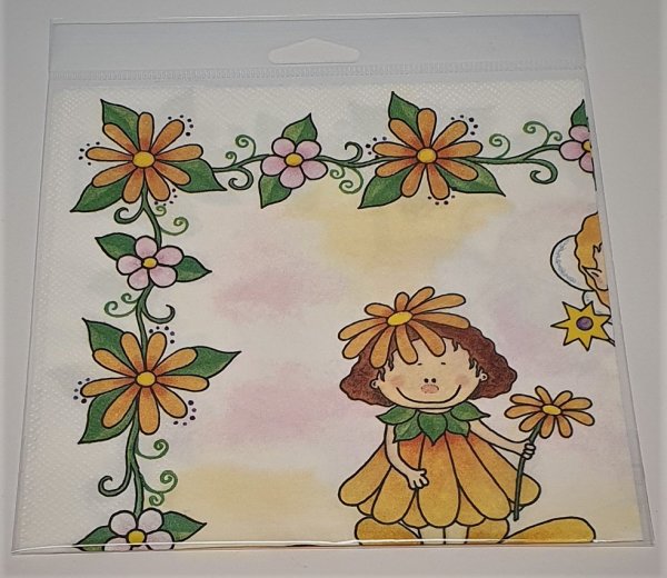 Serviette "Blumenkind" 1-er Set