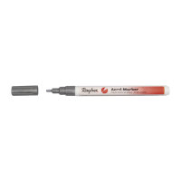 Acryl-Marker, Rundspitze 1-2 mm, mit Ventil, silber