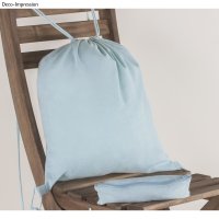 Turnbeutel mit Kordelzug + Stiftetasche, 38x42cm + 21x8cm, 170g/m², SB-Btl 2Stück, hellblau