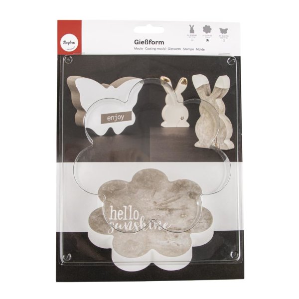 Giessform: Blume, 17cm , Tiefe 3cm