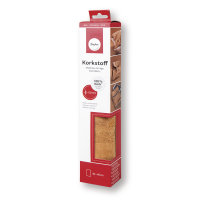 Korkstoff Natur gerollt, 45x30cm, 0,5 mm Stärke, Box 1Rolle