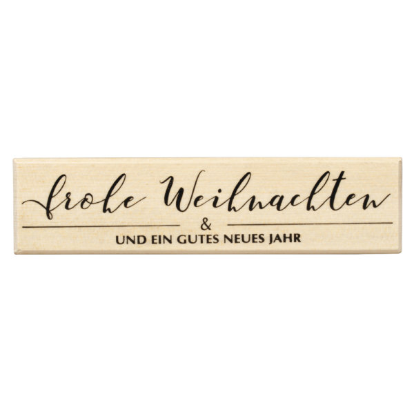 Stempel frohe Weihnachten, 3x12cm