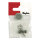 Edelstahl-Ohrstecker m. Platte, 6mm ø, SB-Btl 4Stück, platin