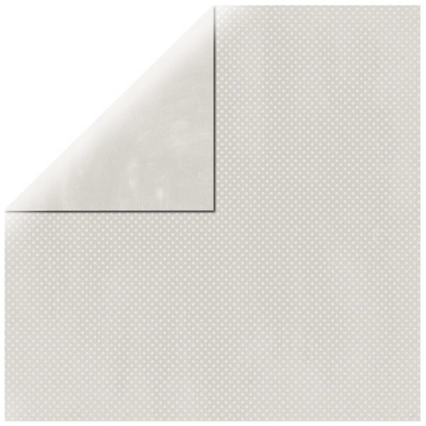 Scrapbookingpapier Double Dot, 30,5x30,5cm, 190g/m2, nebelgrau
