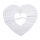 Papier Girlande Herz Silhouette, weiss, 300x17,5x17cm, SB-Btl 1Stück
