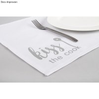Tischset, weiss, 48x35cm, SB-Btl 2Stück