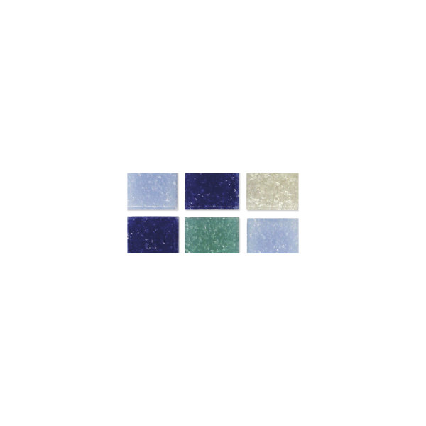 Artdecor Mosaik Mix, 2x2cm, ca.350Stück, Dose 1kg, Blau-Töne