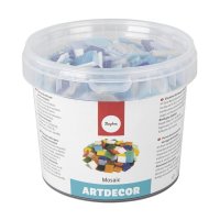 Artdecor Mosaik Mix, 2x2cm, ca.350Stück, Dose 1kg, Blau-Töne