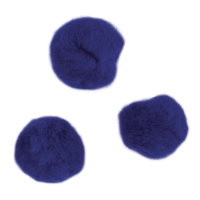 Pompons, 15 mm, SB-Btl. 60 Stück, d.blau