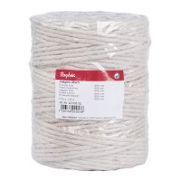 Jutegarn, 6fach, 6mm ø, Spule 120m, weiss