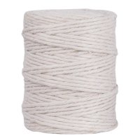 Jutegarn, 6fach, 6mm ø, Spule 120m, weiss