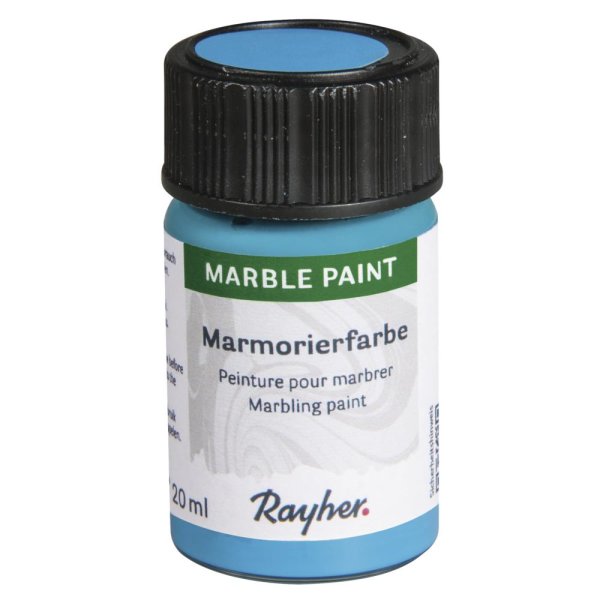 Marble Paint, Marmorierfarbe, Glas 20ml, hellblau