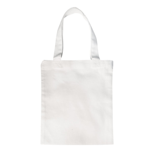 Baumwoll- Tasche, unbedruckt, 21x25cm, Beutel 1Stück, weiss