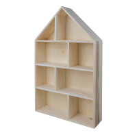 Holz-Setzkasten Haus,FSC Mix Credit, 30x50x8cm, 8 Abteilungen,zum Hängen