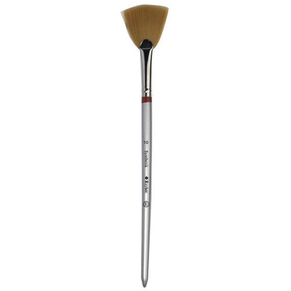 Fcherpinsel, Synthetik, Gr. 10, kurzer Stiel