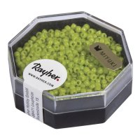 Premium-Rocailles, 2,2 mm ø, opak, apfelgrün,...
