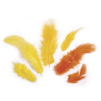 Federmischung, 3-10 cm, SB-Btl 10g, gelb/orange