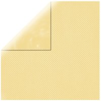 Scrapbookingpapier Double Dot, 30,5x30,5cm, 190g/m2, banane