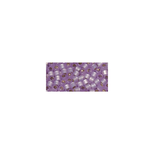 Miyuki Delica-Rocailles, 2,2mm ø, Perlglanz, Dose, violett hell, 6g