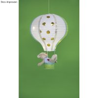 Papierlampion Heissluftballon, 30cm ø, 40cm, m....
