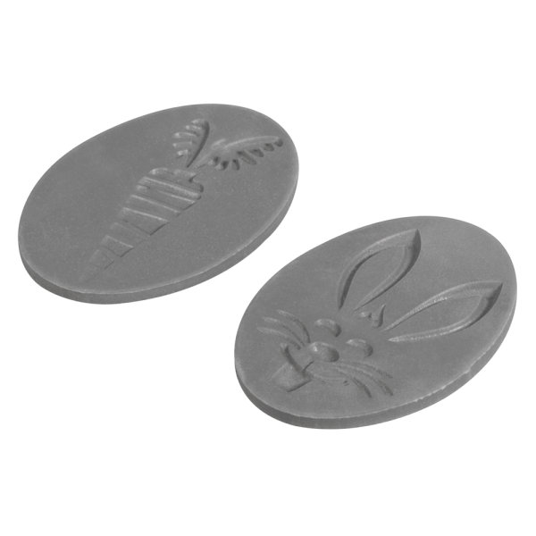 Labels Hase, Karotte, 2,5x3,5cm, SB-Btl 2Stck