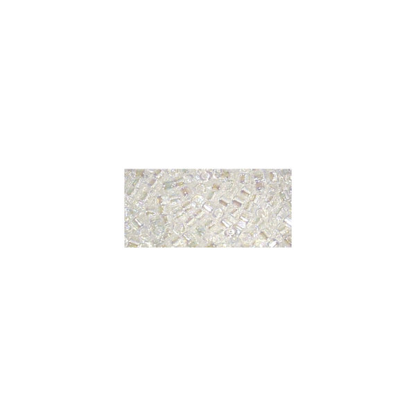 Delica-Rocailles, 1,6mm , transparent Rainbow, Dose, mondstein, 8g