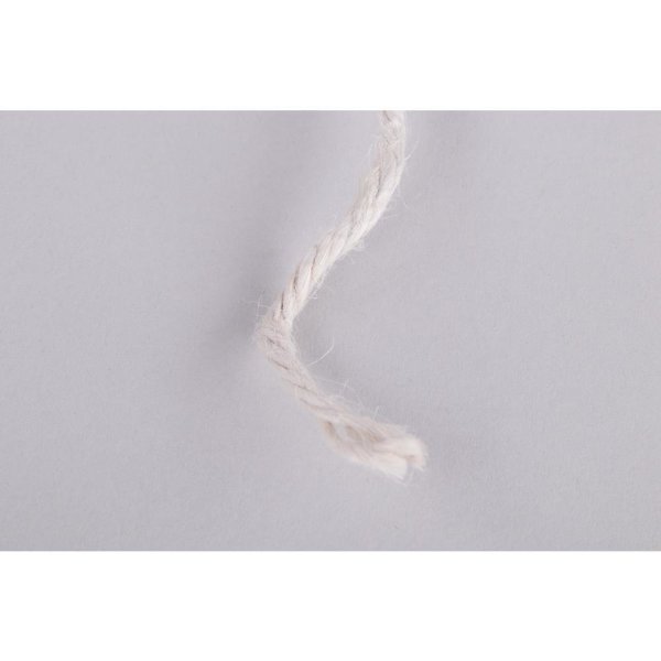 Jutegarn, 3 fach, 3,5mm ø, Spule 50m, weiss