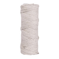 Jutegarn, 3 fach, 3,5mm ø, Spule 50m, weiss