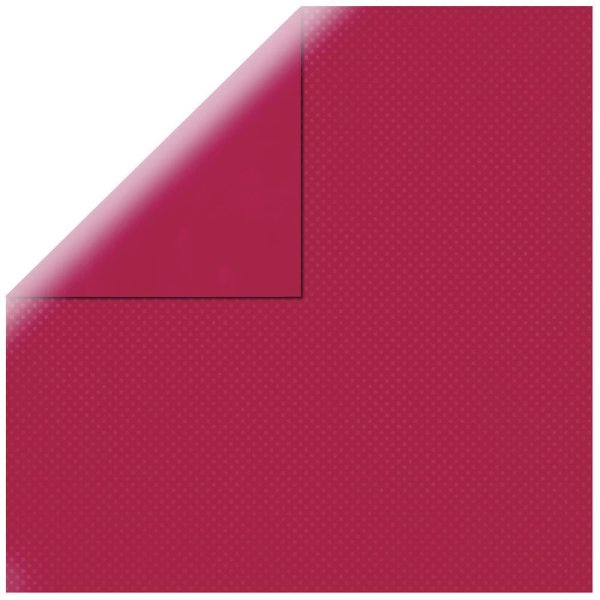Scrapbookingpapier Double Dot, 30,5x30,5cm, 190g/m2, kirschrot