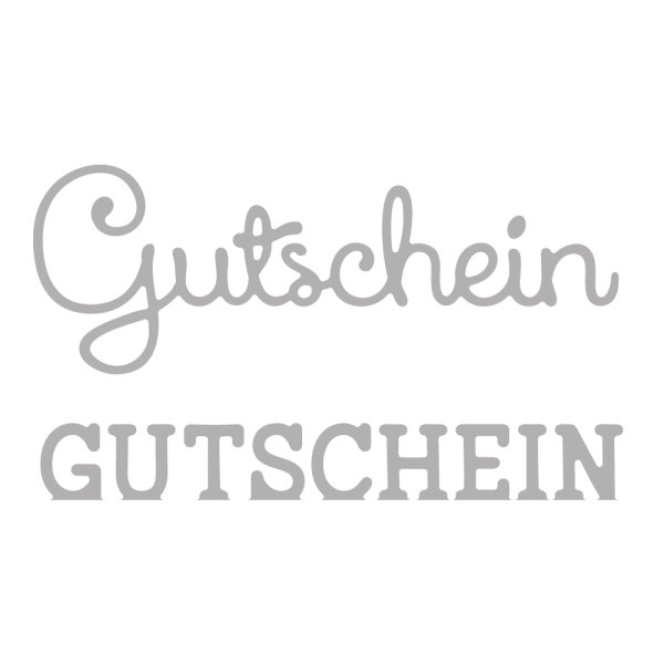 Stanzschabl. Set: Gutschein, SB-Btl 2Stück, 2,5-7cm