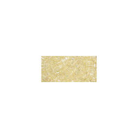 Miyuki Delica-Rocailles, 1,6mm ø, transparent Rainbow, Dose, weißopal, 8g