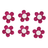 Deko-Sticker: Papierblüten m. Halbperle, m....