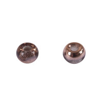 Rocailles metallic mit Grossloch, 5,5mm ø, Loch ø2mm, Dose 80Stück, kupfer