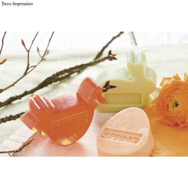 Giessform: Huhn,Hase,Ei, Motivgrösse ca. 5-8cm