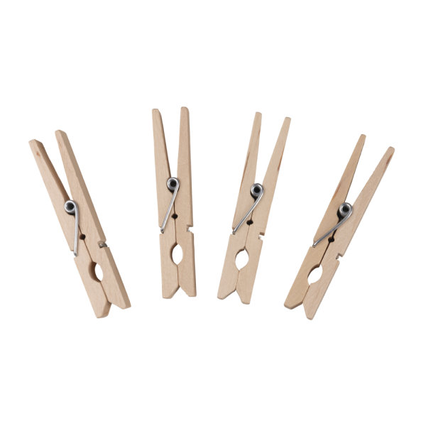 Holz-Wscheklammern, 72 mm, SB-Btl. 24 Stck