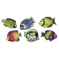 Giessform: Fische, 9 cm, 6 Motive