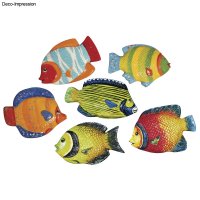 Giessform: Fische, 9 cm, 6 Motive