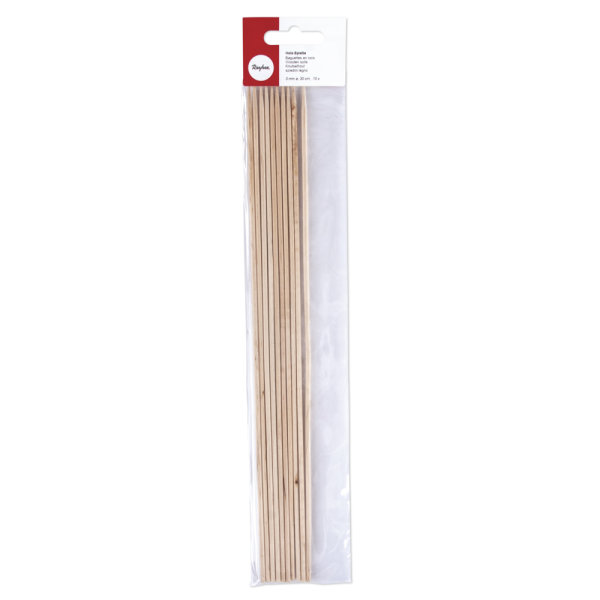 Holz-Spiesse, ø 3 mm, Länge 30 cm, SB-Beutel 10 Stück