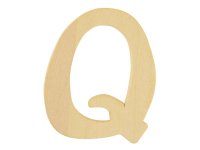 Holz- Buchstabe Q,FSC Mix Credit, 6cm ø