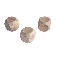 Holz Würfel FSC 100%, 25x25mm, SB-Btl 3Stück, natur