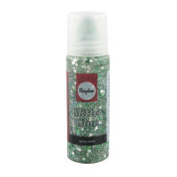 Glitter-Glue Sternchen, Flasche 50ml, grün/silber