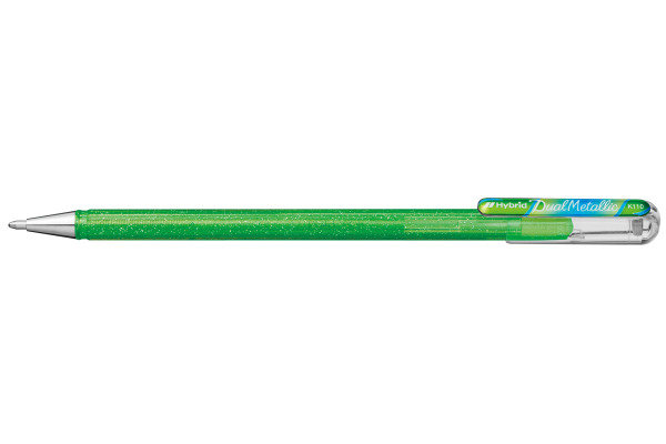 PENTEL Roller Hybrid Metal 1mm K110-DMKX hellgrün/blau&rot