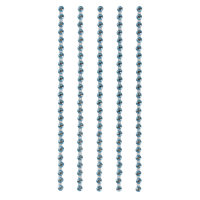 Plastik-Strasssteine, selbstklebend, 3 mm, SB-Btl. 120 Stück, h.blau